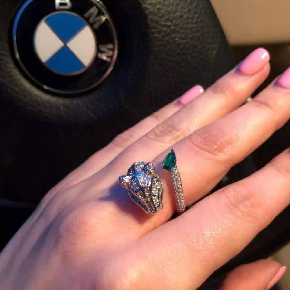 New Panther, Silver Tone Fashion Ring - Picture 5 of 6